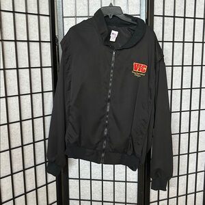 Sam’s Town Black Zip-Up Jacket with Embroidered Logo